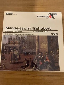 Mendolssohn/Schubert Italian Symphony - Georg Solti Israel Philharmonic Vinyl - Picture 1 of 2