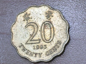 1993 Hong Kong 20 Cents Orchid Flower - Picture 1 of 2