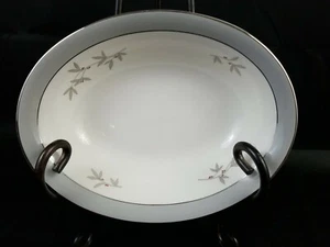 "Elegante ciotola da portata Harmony Syracuse China 10" USA accenti grigio bacca rosa π - Foto 1 di 12