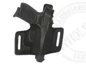 OWB Quick Draw Leather Slide Holster W/Thumb-Break Fits Bersa Thunder .380 ACP - Picture 1 of 4