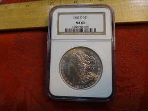 1883-O United States Morgan Silver Dollar $1 NGC Graded MS63 - Free S&H USA - Picture 1 of 4