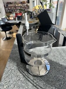 Georg Jensen Kanne Teekanne Kaffeekanne 1,5 L  mit Stövchen