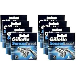 (40) Gillette Sensor Excel Refill Cartridges 8 packs with 5 Blades in each pack - Picture 1 of 2