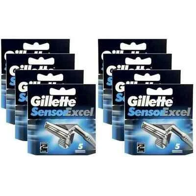 (40) Cartuchos de recarga Gillette Sensor Excel 8 paquetes con 5 hojas en cada paquete - Imagen 1 de 2