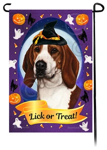 Halloween Garden Flag - Treeing Walker Coonhound - Imagen 1 de 1
