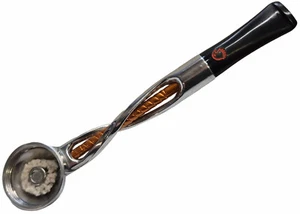 Falcon Special 'Shillelagh' Multicoloured Twisted Straight Pipe Stem Chrm/Orange - Picture 1 of 1