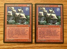 2 count lot of DWARVEN SEA CLAN - Homelands - Magic the Gathering MTG