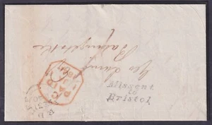 1840 Bristol PH 'Missent to Bristol' Type BS174 Rarity E Cardiff to Basingstoke - Picture 1 of 2