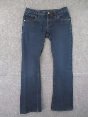Pantalones de mezclilla Simply Vera Wang para mujer 2S cortos azul corte bootcut tiro bajo retro 28x27 Foto 1 de 4