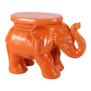 JONATHAN Y TBL1007C White Elephant 14.25" Ceramic Indoor/Outdoor Garden Stool - Picture 1 of 7