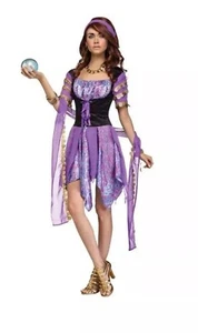 Fantasy Gypsy Magic Fortune Teller Costume Women's Adult Size S/M- M/L Halloween - Picture 1 of 8