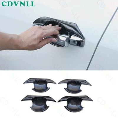 Para Nissan Altima 2019-2021 ABS Fibra de Carbono Exterior Puerta Lateral Tazón Marco Borde Foto 1 de 4