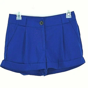 Forever 21 Women's Shorts Blue Cuffed Dressy Size Petite Small - Picture 1 of 3