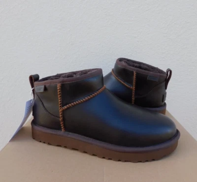 UGG IRONWOOD ULTRA MINI REGENERATE LEATHER/ WOOL BOOTS, MEN US 11/ EUR 44 ~NIB - Image 1 of 4