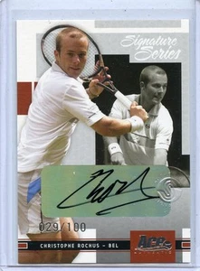 Ace Authentic Signature Series Christophe Rochus 2005 autógrafo # 029/100 - Imagen 1 de 1