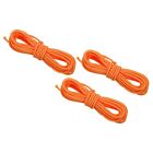 3pcs Archery D Loop Rope 10 FT, Bow String Release Nocking Loop, Orange
