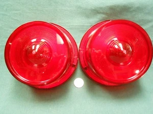 1959 FORD CUSTOM 300 FAIRLANE GALAXIE RANCH WAGON CONVERTIBLE TAIL LIGHT LENSES - Picture 1 of 6