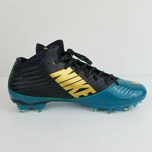 NIKE Vapor Speed Size 15 New Mens Football 3/4 Cleats Jaguars Teal Black $90 - Picture 1 of 9