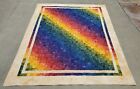 NEW~30 Colors Hand Dyed Bright Colorful Rainbow 82x100 Queen size Quilt Finished