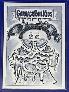 Garbage Pail Kids Sketch Car GPK Silver Foil Sketch Topps Chrome 1/1 E. Lassen - Picture 1 of 4