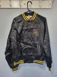 RARE SUPER BOWL XVIII CHALK LINE SATIN JACKET XL MADE IN THE USA Vintage - Picture 1 of 6