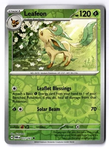 Leafeon Reverse Holo Uncommon SV06: Twilight Masquerade 011/167 NM - Picture 1 of 2