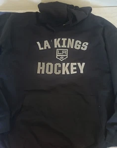 Neu Fanatics LA Kings NHL schwarz Hockey Fleece Hoodie Erwachsene 3X XXXL  - Bild 1 von 3