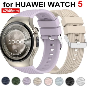 Correa de muñeca de repuesto deportiva de silicona fitness para Huawei Watch 5 42 mm 46 mm - Imagen 1 de 51
