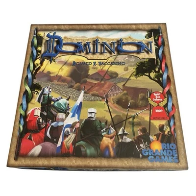 Dominion Medieval Card Game Donald Vaccarino Rio Grande Games 2008 Complete - Image 1 of 4