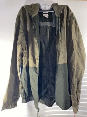 MOSSIMO Lite Rain Jacket Olive Green Nwt Size Large Hoodie Zip Up - Image 1 of 4