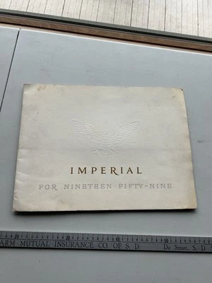 Оригинальная автомобильная брошюра дилера Chrysler Imperial 1959 года выпуска - Изображение 1 из 4