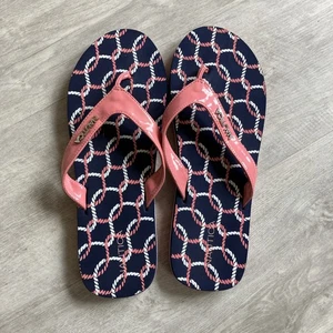 Nautica Women’s Size 10 flip flops pink blue - Picture 1 of 4