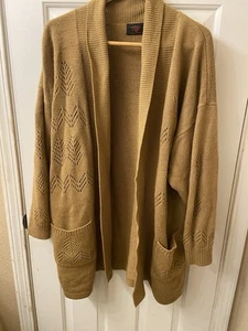 Vintage Sport T.Y. Truly Yours Brown Cardigan Size 2XL - Picture 1 of 10