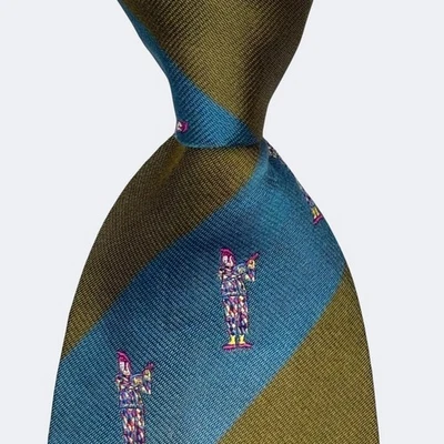 CORBATA MOSCHINO SEDA DISEÑO RAYAS MULTICOLOR HECHA EN ITALIA Foto 1 de 4
