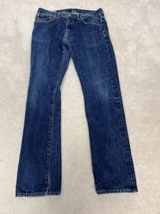 Polo Ralph Lauren Jeans Mens 32 Blue Denim Hampton Relaxed Straight 32 X 32 - Picture 1 of 15