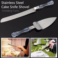  Stainless  Steel  Wedding  Party Cake  Knife Server  Set  