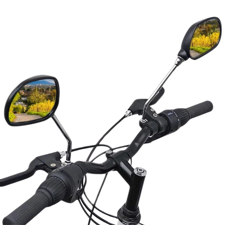 2x Fahrradspiegel eBike Rückspiegel Fahrrad Lenker Spiegel MTB City links rechts - Bild 1 von 4