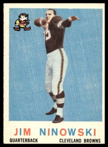 1959 Topps #125 Jim Ninowski Cleveland Browns EX-EXMINT