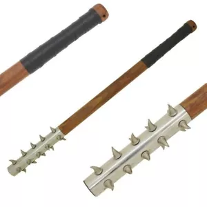 29" Mittelalterlicher böser Silberstachel Streitkolben Morgenstern Waffe Silberstacheln - Bild 1 von 1
