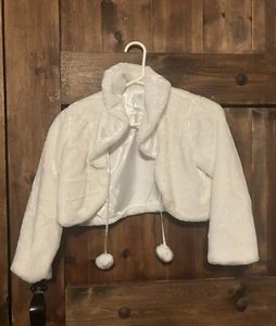 White Faux fur shrug  - Picture 1 of 2