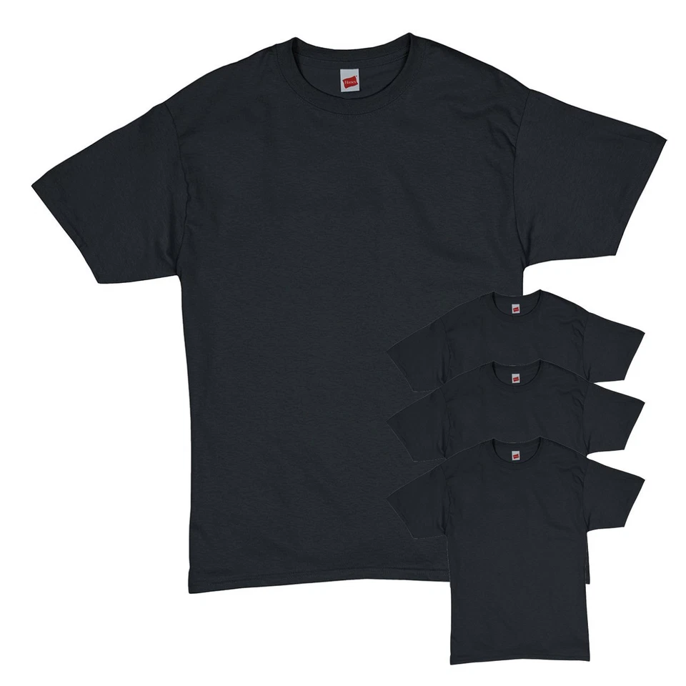 Nueva camiseta Hanes 5280 ComfortSoft 100 % algodón para hombre (paquete de 4) paquete económico 5280 Foto 1 de 1