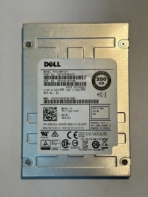 Dell 0K41XJ TOSHIBA  200GB PX02SMF020 SAS SSD K41XJ 12Gbps - Image 1 of 4