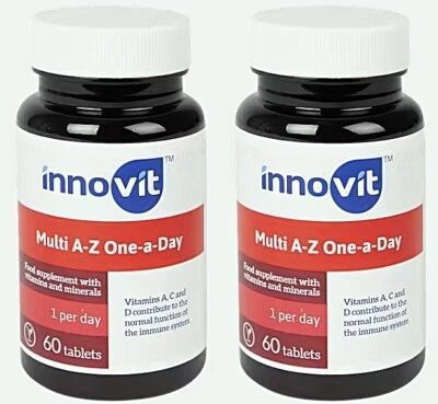 2 x Innovit Multivitamin A-Z One-a-Day Nahrungsergänzungsmittel 120 Tabletten