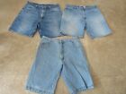 Lot, 3 Shorts Homme Taille 38 Denim, Wrangler, Faded Glory