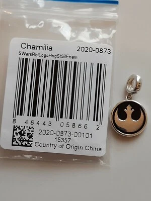  Браслет-амулет с логотипом повстанческого альянса Chamilia 925 Star Wars - Изображение 1 из 2