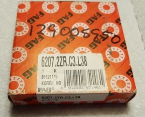 NEU FAG 6207.2ZR.C3.L38 RADIAL RILLENKUGELLAGER 1E1335 - Bild 1 von 1