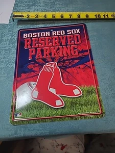 Rico MLB Boston Red Sox Hi-Res Metal Reserved Parking Sign - Picture 1 of 7