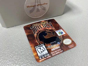 Mortal Kombat Trilogy (N64 Nintendo) Ersatzetikett - Bild 1 von 1