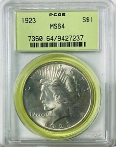 1923 Year PCGS Certified Peace Dollars (1921-1935) for sale | eBay