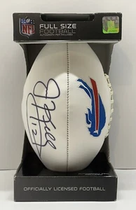 Jim Kelley Hall Of Fame Quarterback Autographed Buffalo Bills NFL Football - Photo 1/4